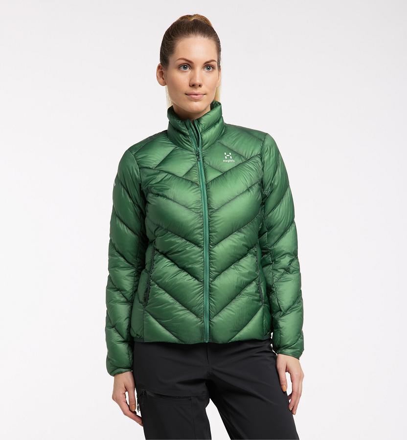 Haglöfs Womens L.I.M Essens Down Jacket Green New Zealand 96402KNWY